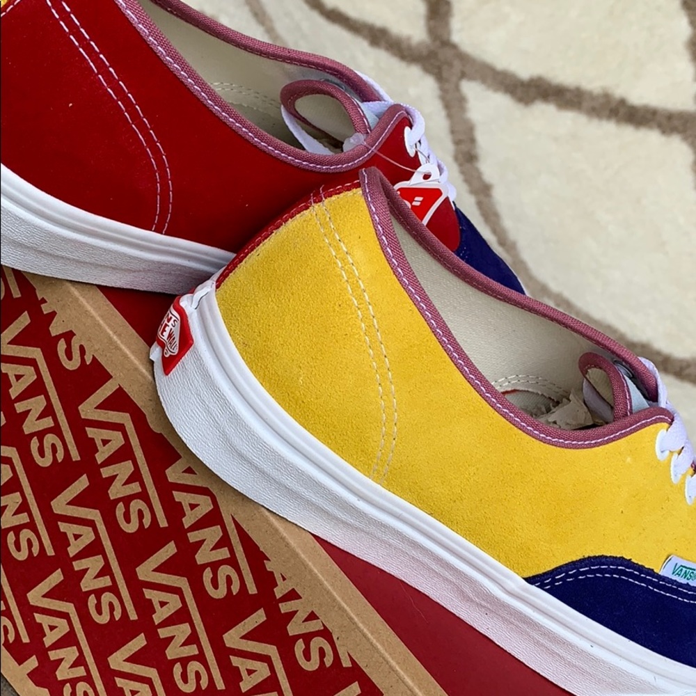 •VANS AUTHENTIC SUNSHINE Multi/True White Men’s - Picture 9 of 16
